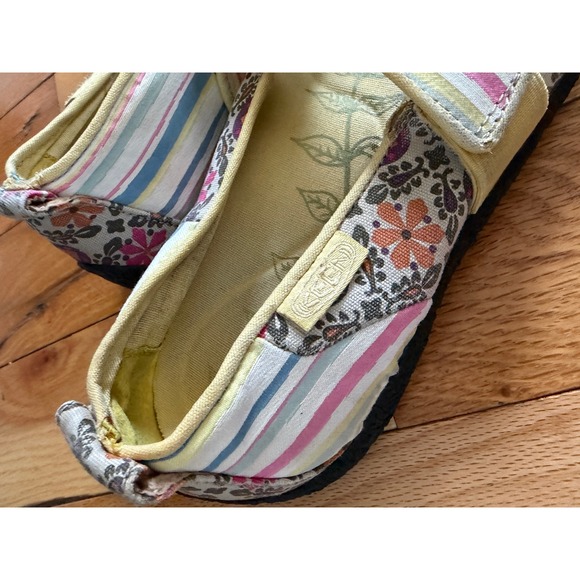 Keen Women's Shoes Sz 9.5 US Canvas Floral Patchwork Mary Jane Round Toe - Picture 3 of 9